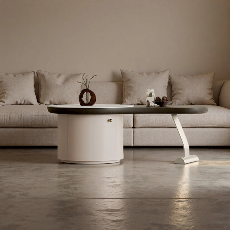 Unique and irregular-shaped coffee table design