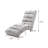 Luxury Upholstered Chaise Lounge Chair With Vibration For Relaxation, Modern Fixed Back Fabric Leisure Recliner Sofa For Living Room/Bedroom-1349481283