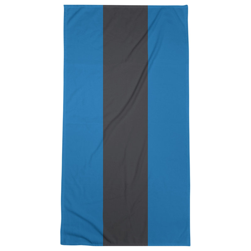 Cotton Blend Lightweight Bath Towel, Royal Blue/Slate/Royal Blue