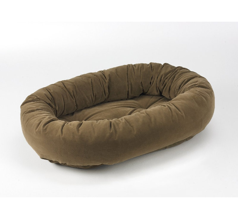 Lit pour chien impression donut, Très grand (l 55 po x P 36 po x H 9 po), Moka
