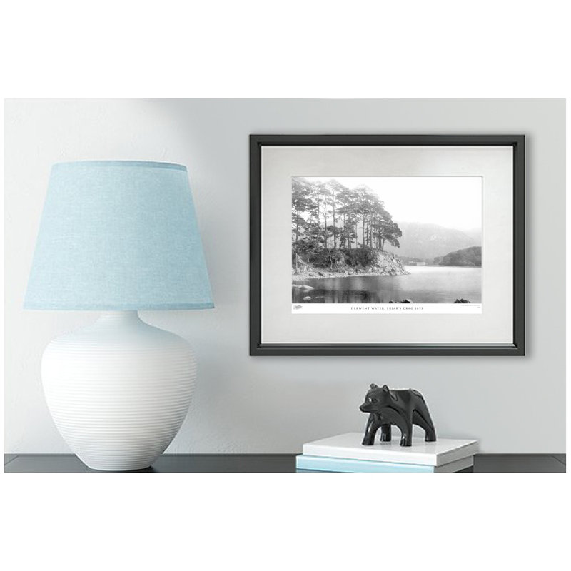 Derwent Water, Friar's Crag 1893 by Francis Frith - Single Picture Frame Print, 28cm H x 36cm W x 2.3cm D