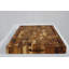 Planche à découper en bois de teck massif réversible certifiée EcoDecors FSC, pour collations, fromage, garniture et préparation de cuisine, 14 x 10-115074377