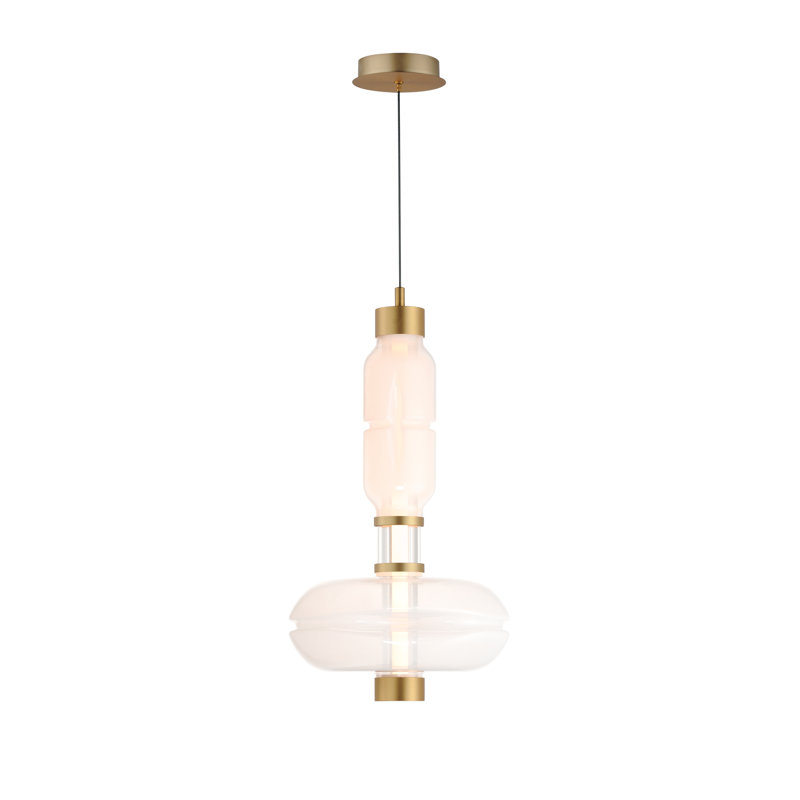 Gusto 1 - Light LED Pendant, Gold, Cloud White/Fog