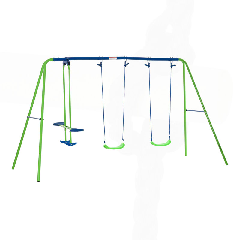 Portique en métal Outsunny, Vert