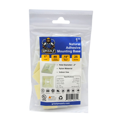 1" 4-Way Adhesive Cable Mounts 25/bag