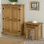 Deaver 2 Door High sideboard, cupboard unit, solid pine, Antique wax, Corona design