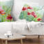 Coussin Pale Red Poppies - imprimé floral