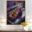 «Purple Gold Music Instument Saxophone I - Décoration murale musique-1896920933-1896920932