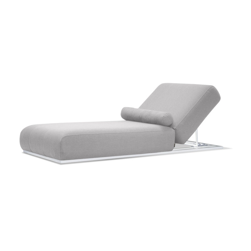 Méridienne Carli Sunbrella, gris argenté