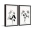 Flower And Buds - 2 Piece Single Picture Frame Painting Set-1406230957