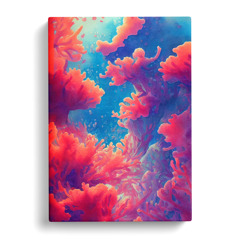 Dreamy Coral Reef - Wrapped Canvas, 60cm H x 40cm W x 3cm D