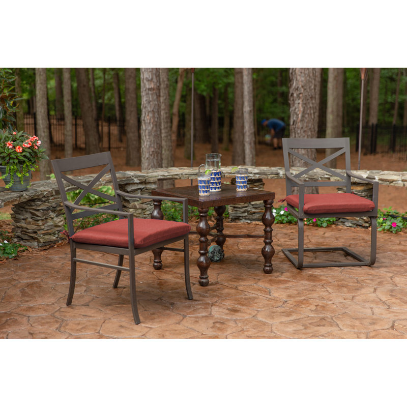 Sunbrella Indoor/Outdoor Reversible Seat Cushion, 18" W x 18" D, Canvas Henna Sunbrella®