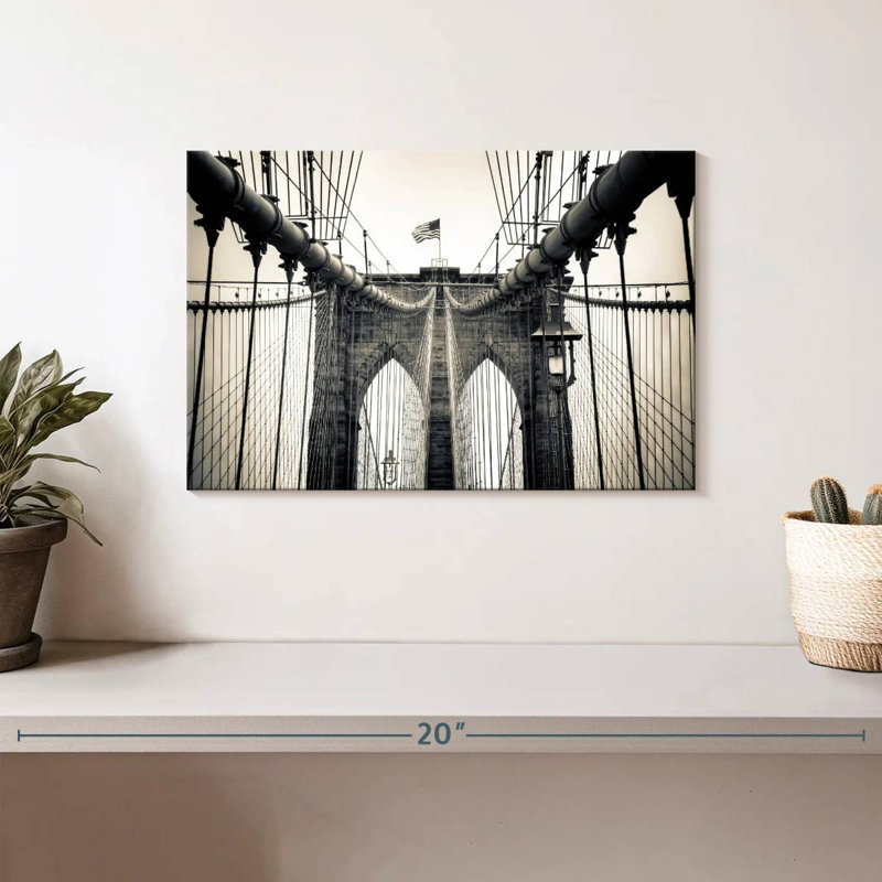 Lilie Brooklyn Bridge Arches, H 8 po x l 12 po