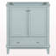 Meuble-lavabo 30 po sans lavabo, base seulement, armoire de salle de bain multifonctionnelle avec portes et tiroir, cadre solide et panneau de fibres à densité moyenne, vert-1339707381