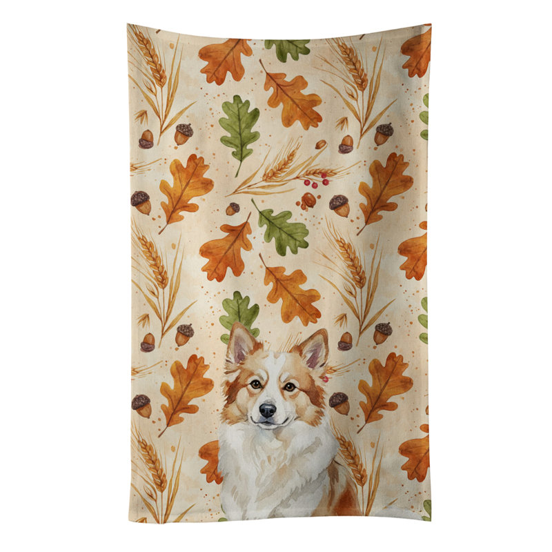 Serviette de cuisine tricolore Sheltie, Chien de berger Islandais brun clair