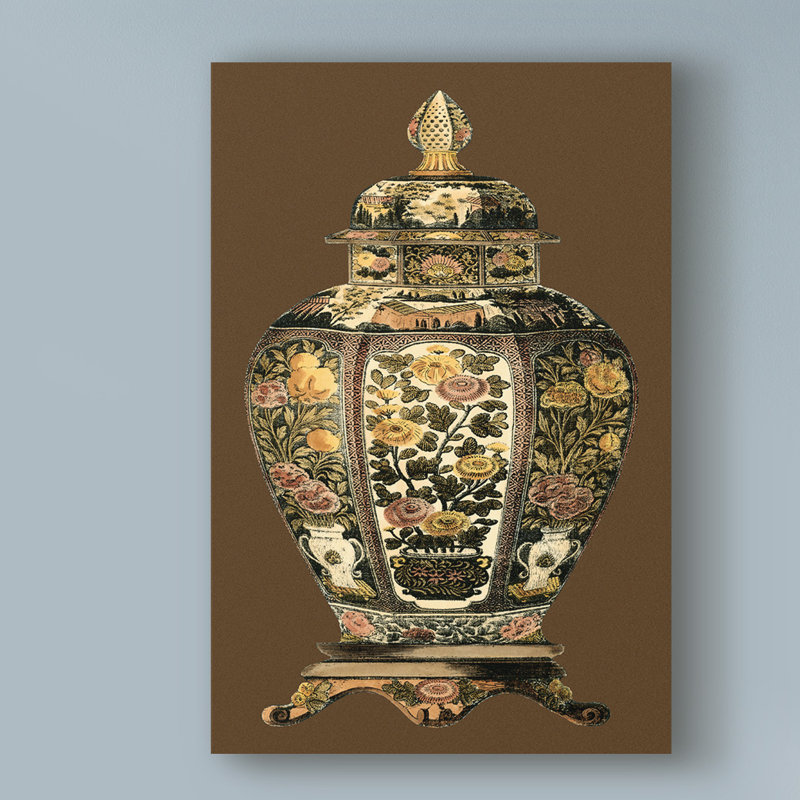 «Small Amber Porcelain II», reproduction d'impression sur toile tendue, H 24 po x l 16 po x P 2 po