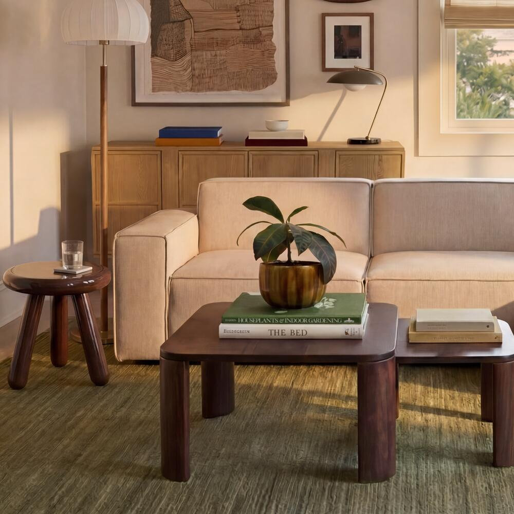 Cerro 19" End Table, Brown