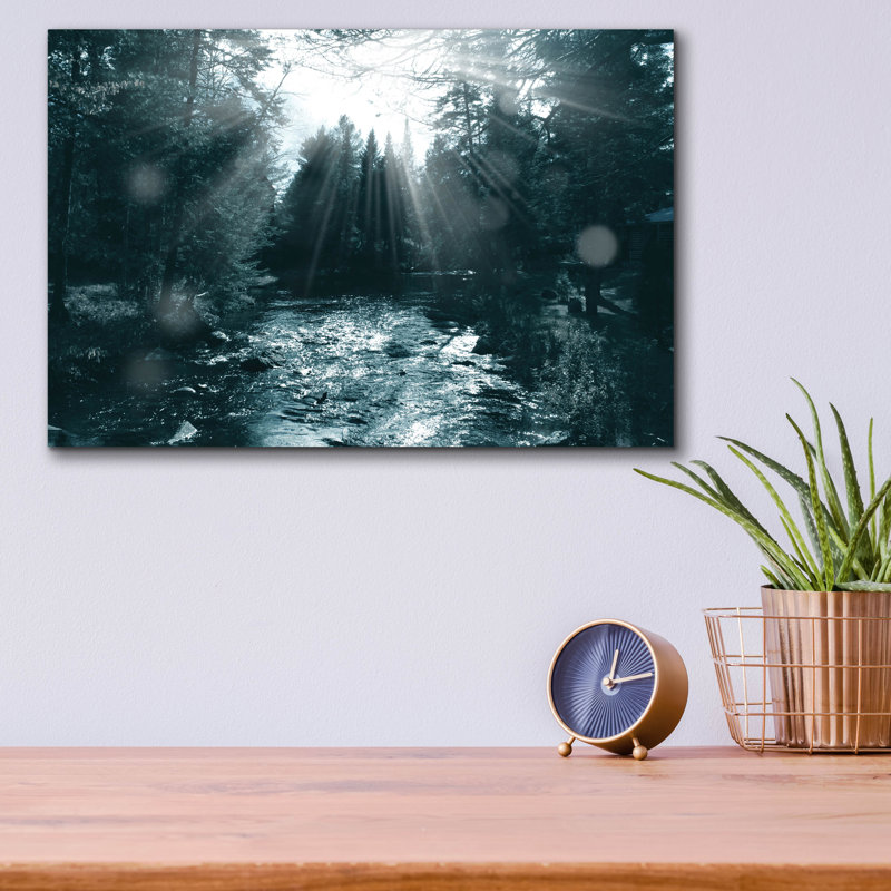  «Deep Forest 4» par Mark Ashkenazi, art mural en verre acrylique, H 12 po x l 16 po x P 0,13 po