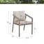Chaises de patio en aluminium avec coussins