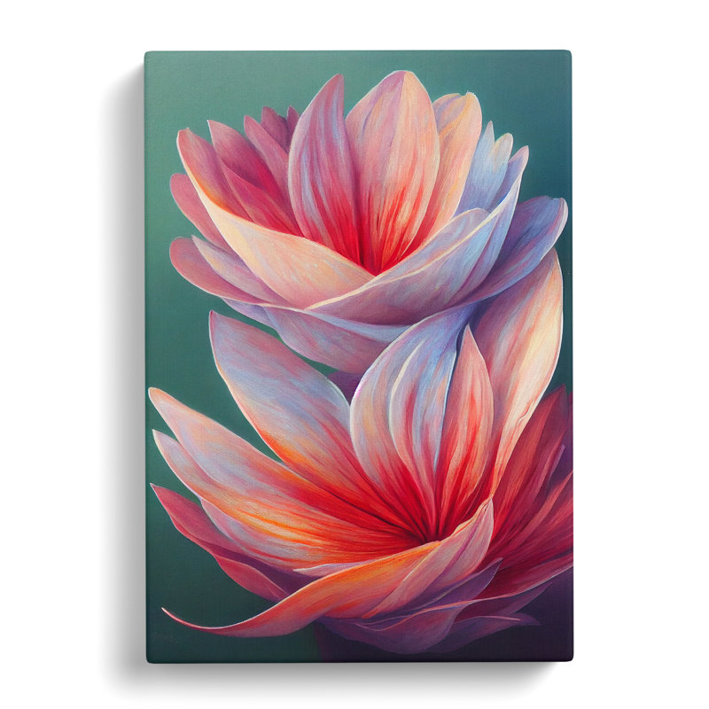 XC1022-2386X Grand Flowers - Wrapped Canvas Print, 50cm H x 35cm W x 3cm D