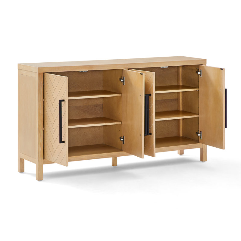 Buffet Gladine brun foncé, Natural