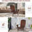 Patio Lawn Wooden Chair - Brown, , Cup Holder, For Deck, Garden, Backyard, Fire Pit Robustness Rustic Brown Weather With Holder Outdoor Merriment In Patio,