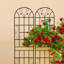 Ensemble de 4 treillis de jardin en métal 86,7 "x 19,7" antirouille pour plantes grimpantes
