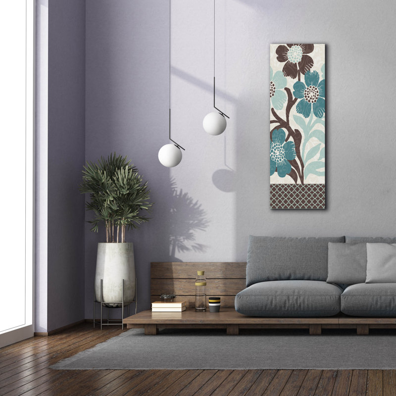 «Petal Decor» par Erin Clark, art mural sur toile, H 60 po x l 20 po x P 1,5 po