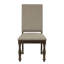 Ensemble de 2 fauteuils cloutés en tissu Traditional Classic Dinng