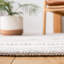 Tapis rayé ivoire / gris en coton tissé à plat à la main Adalia-1693690681