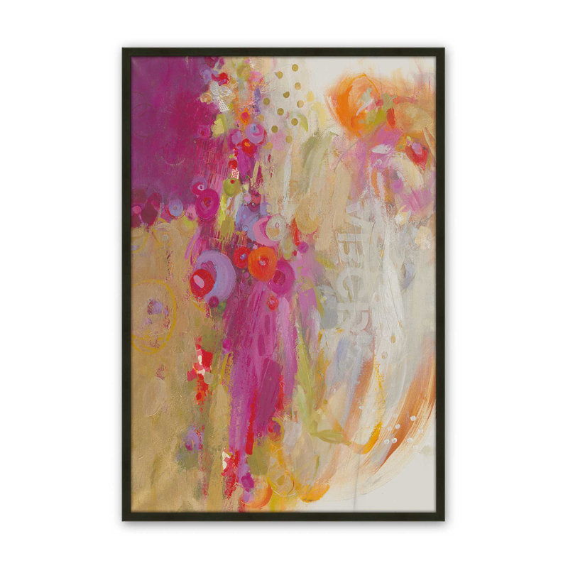 Reproduction d'art sur toile, "From What I Gather" par Janet Itsne, H 48 po x l 36 po, Noir