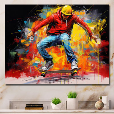 «Skateboard Street II», reproduction sur toile
