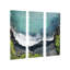 Collton Maui, plage de sable noir par Rachel Dowd - ensemble de 3 impressions sur toile tendue