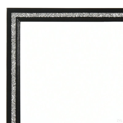 Miroir noir patiné