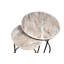 Ensemble de 2 tables basses gigognes en marbre avec structure en métal-1225968827-1225968824