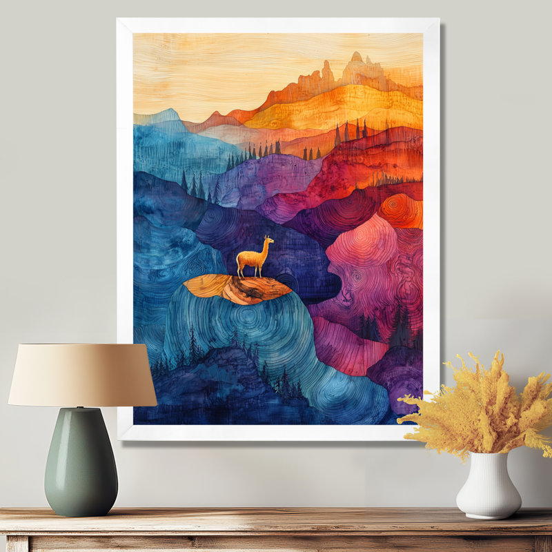 Glenora - animaux, impressions sur toile, H 44 po x l 34 po, Reproduction encadrée d'une seule photo, Blanc
