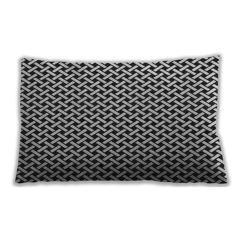 Coussin à motifs 518, Microsuède, Bleu