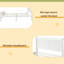 Lit plateforme avec base de lit en bois et lit-bateau-287796970