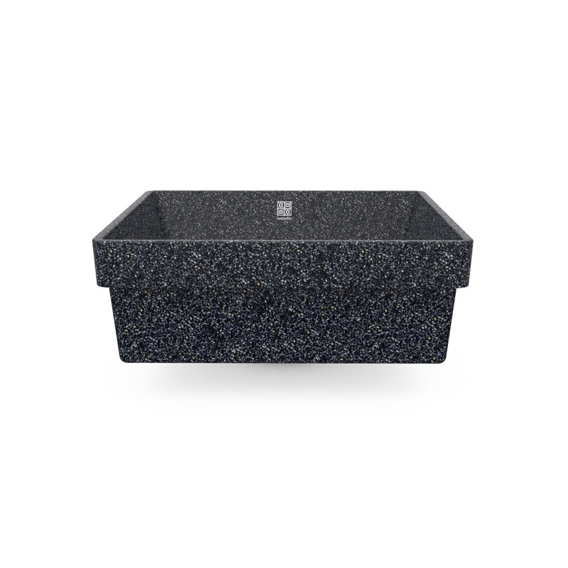 Cube40 15.75'' L Bathroom Sink, Stone