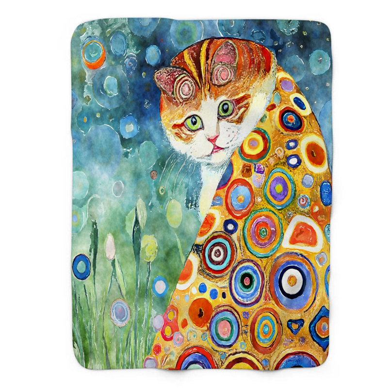 Hypnotic Cat - 1 Piece Premium Blanket, Twin
