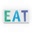 « manger letters », art textuel sur toile tendue-26856417