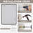 Myrone Rectangular Bathroom Mirror Wall Mount Frame Mirror Vanity Metal Mirror-1532813964