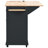 Kitchen Island with Power Outlet,Kitchen Storage Island with Drop Leaf and Rubber Wood,Open Storage and Wine Rack,5 Wheels,with Adjustable Storage for Home, Kitchen, and Dining Room, Black-2045283274