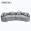 Canapé courbé désossé, canapé modulaire à compression de 110 po, haute densité, canapé-lit pour salon, salon, appartement, chenille-989773898