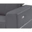 Canapé modulaire inclinable électrique en cuir véritable italien avec repose-tête et console sans fil-130140017