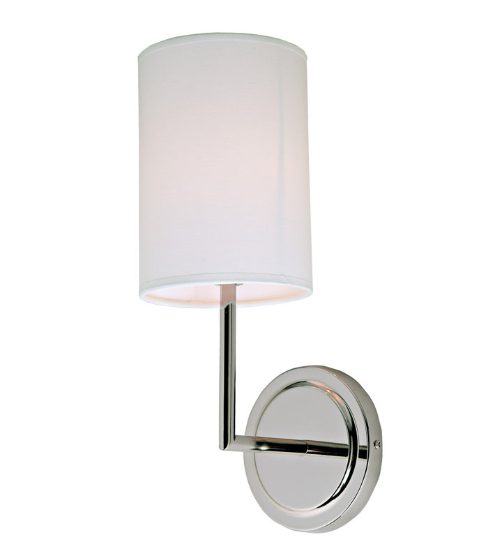 Rainah Armed Sconce, Polished Nickel