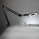 Lightview Pro 33 in. Adjustable Swing Arm Integrated 2.25X Magnifying LED Desk Clamp Lamp