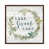 Toile avec cadre en bois brun classique