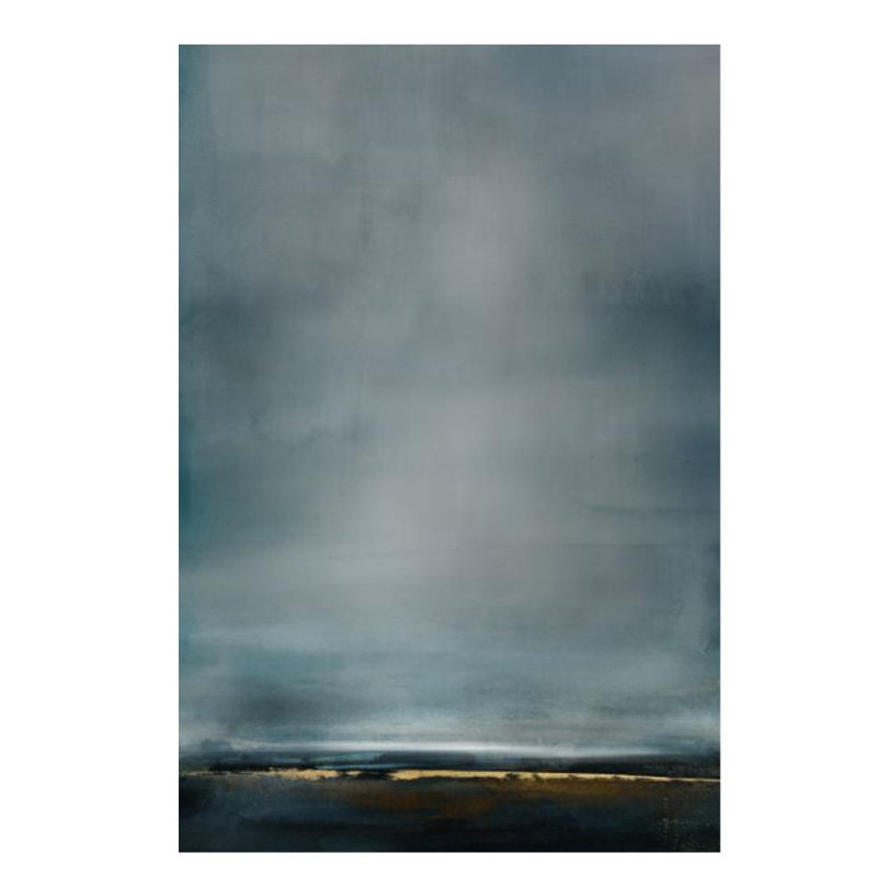 «Winter Fields» par Mari Urasawa - impression sur toile tendue, Couche de verre, H 36 po x l 24 po x 1,5 po