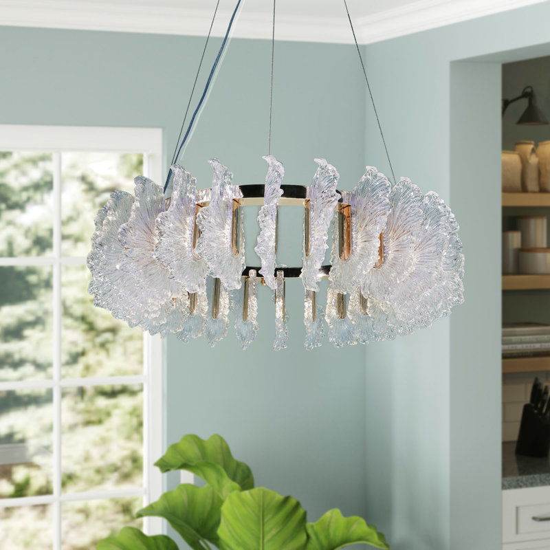 23.6 Inch Led Ring-shaped Crystal Chandelier